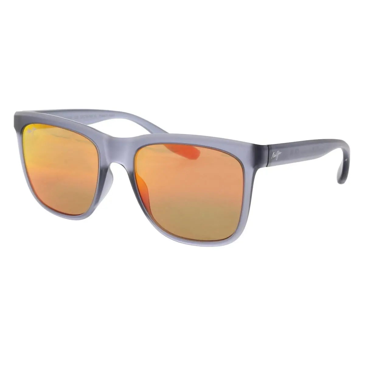 MJ0602S002 Contemporary Translucent Gray Sunglasses Vibrant Red by Maui Jim