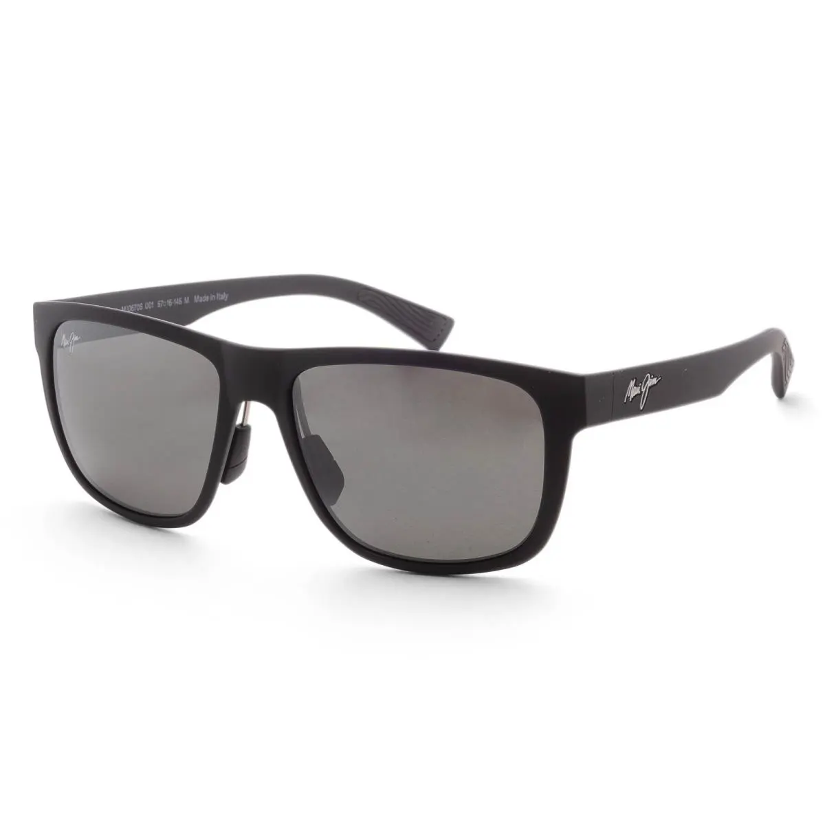 Maui Jim Men`s Puakea 57mm Matte Black Polarized Sunglasses MJ0670S-001