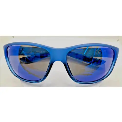 Maui Jim Kaiwi Channel Blue Black Stripe Blu Mirror Lens Sunglasses B840-03S
