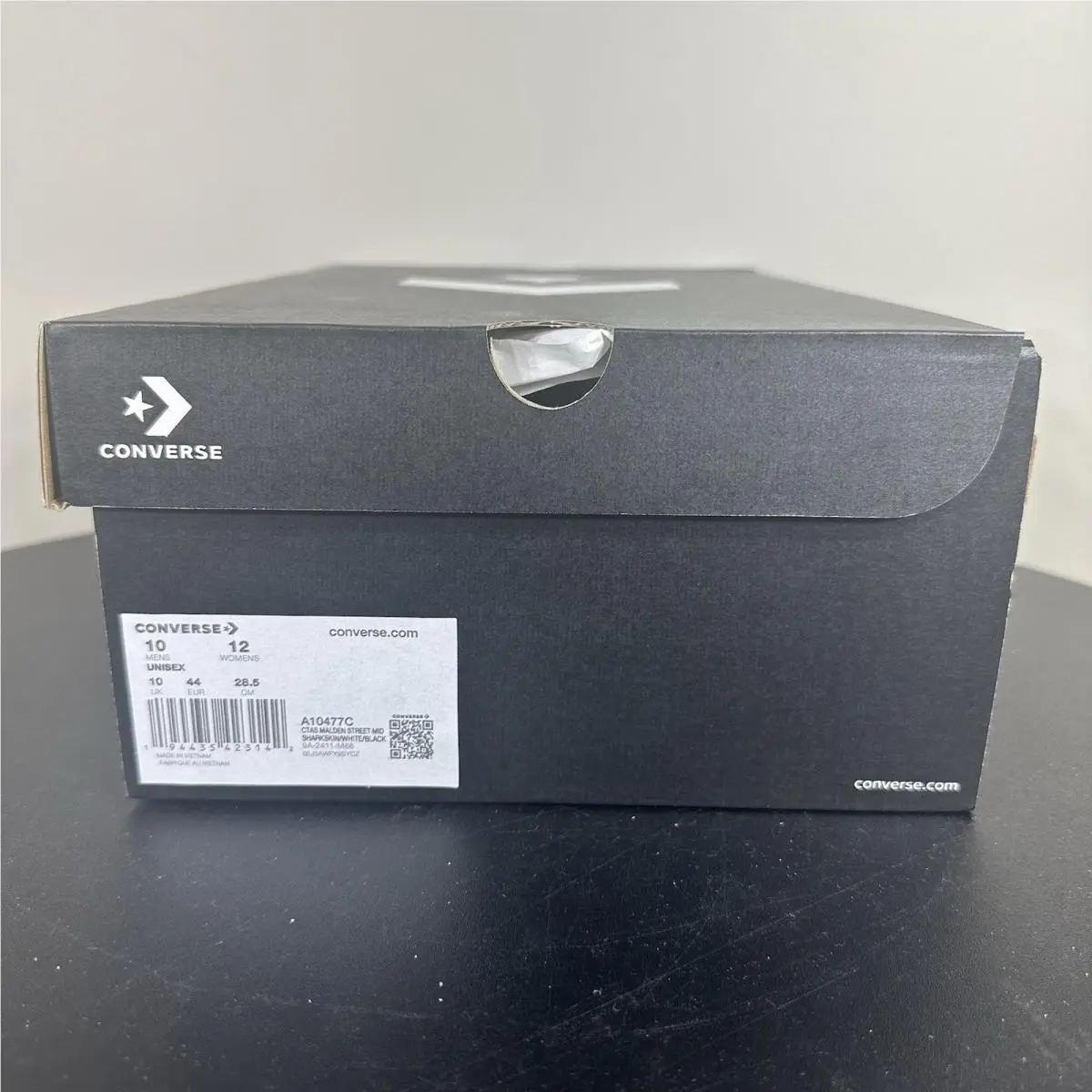 Converse shoes - Converse Chuck Taylor All Star - A10477C - White, Manufacturer: Sharkskin/White/Black 6