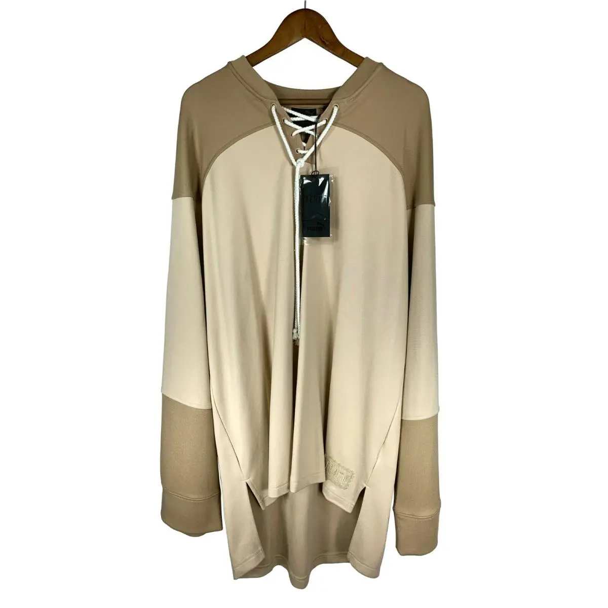 Puma Fenty Oversized Shirt Mens X-small Hockey Tee Front Lacing Pullover