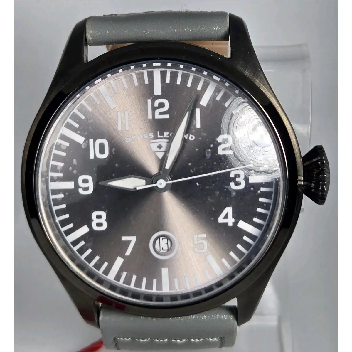 Swiss Legend Men`s Stainless Steel Water Resistant 10ATM Swiss Movement 46mm