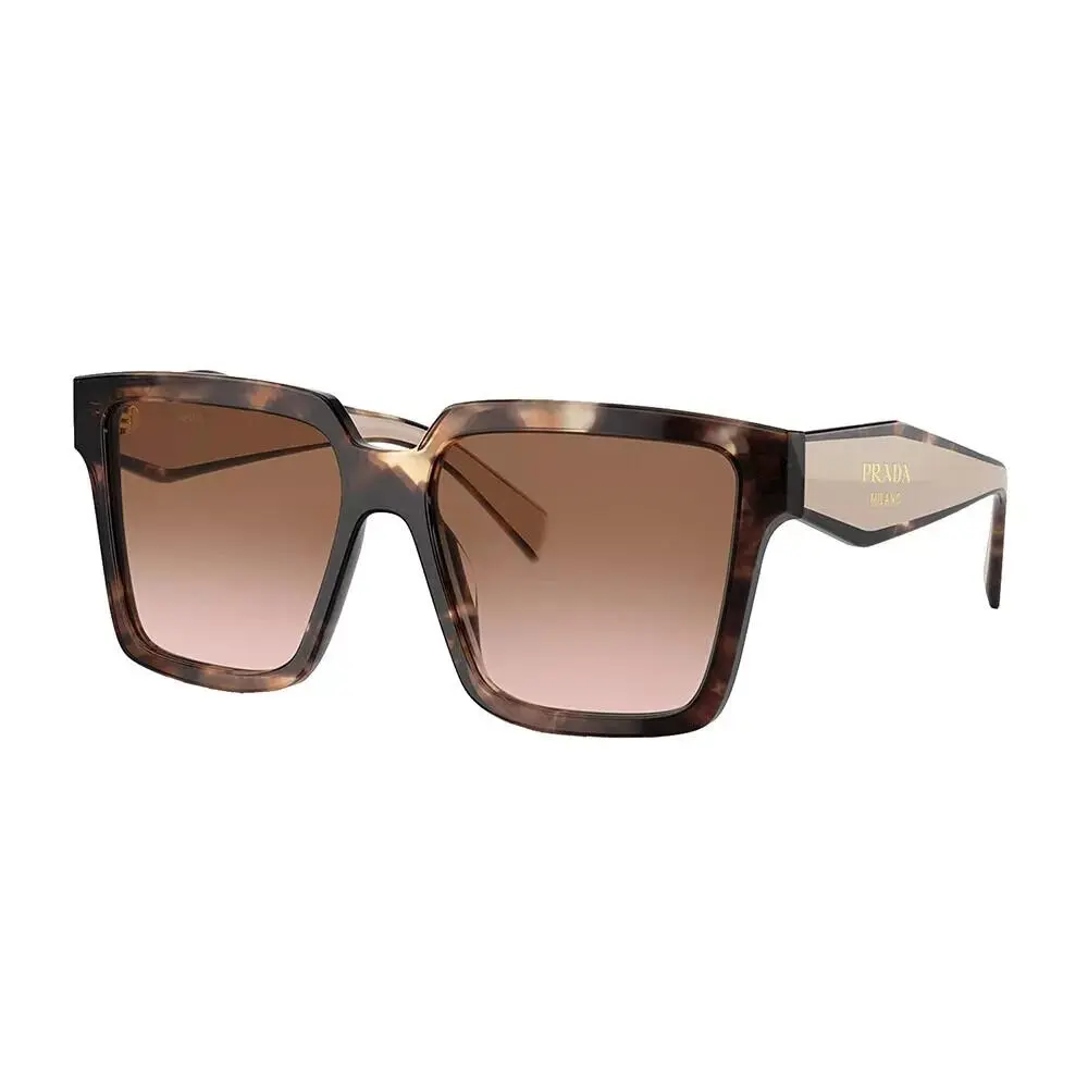 Prada 24ZS 24 07R0A6 Caramel Tortoise Brown Gradient Sunglasses PR24ZS