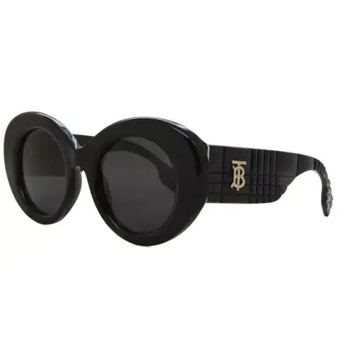 Burberry BE4370U 300187 Margot Black Dark Grey 49 mm Women`s Sunglasses
