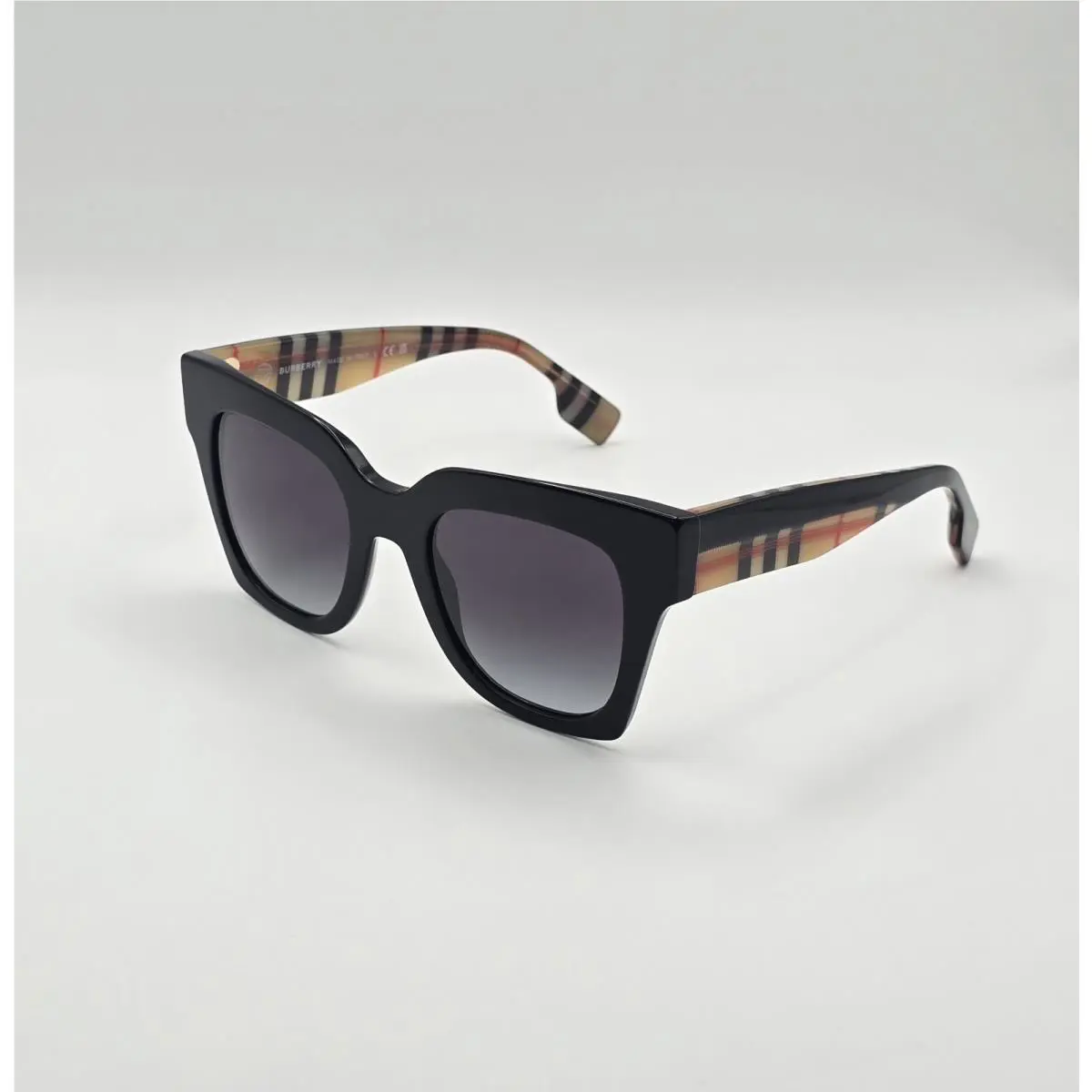 Burberry BE4364 3942-8G Black / Grey Gradient Lens Woman`s Sunglasses