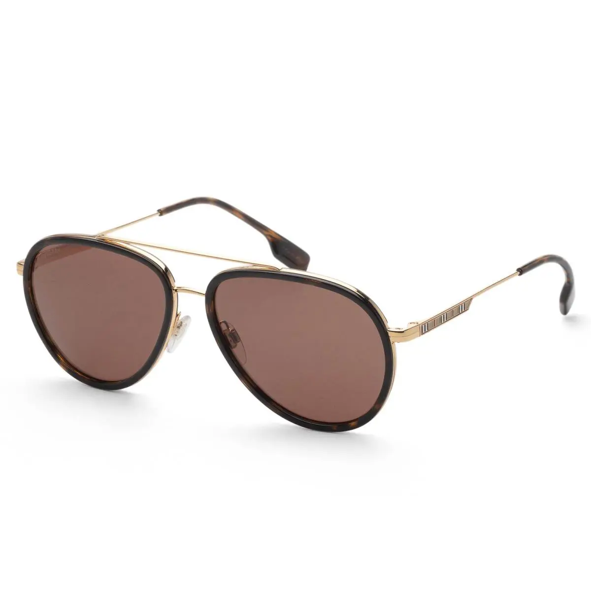 Burberry Oliver BE3125 101773 Gold Dark Brown 59 mm Men`s Sunglasses