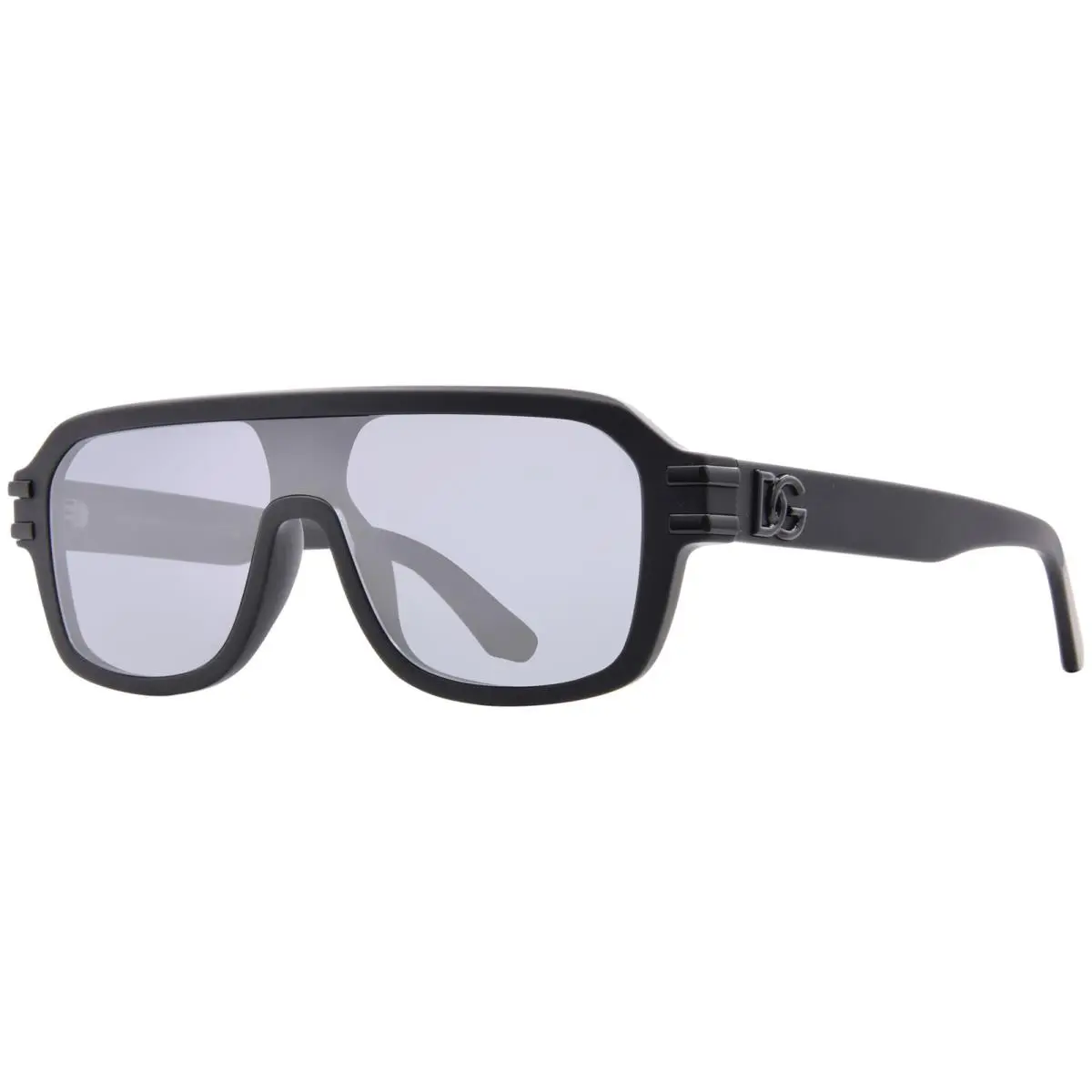 Dolce Gabbana DG4507 25256G Sunglasses Men`s Black/grey Mirror/black Shield by Dolce & Gabbana