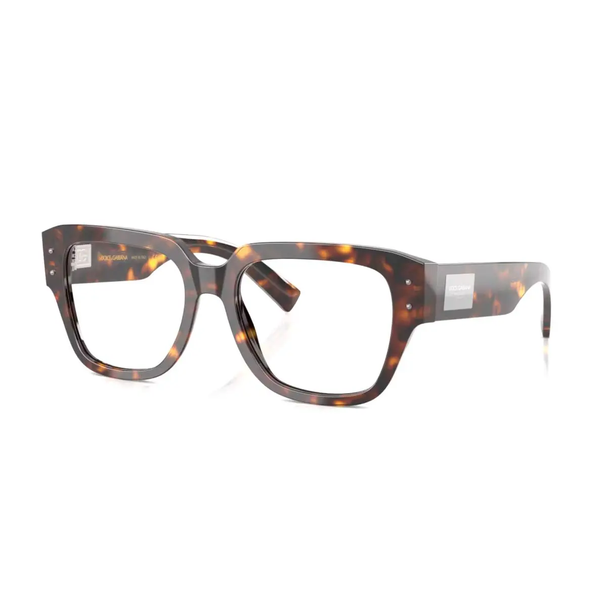 Dolce Gabbana Eyeglasses DG 3405 502 54-18 140 Havana Tortoise Chrome Frames