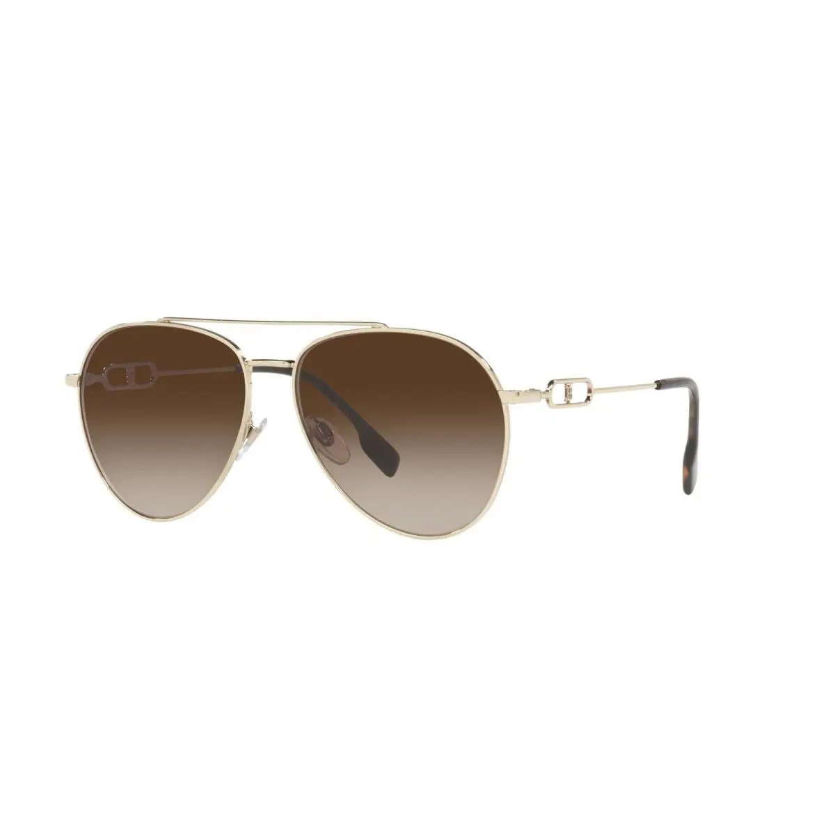 Burberry Sunglasses BE3128 110913 58mm Light Gold / Brown Gradient Lens