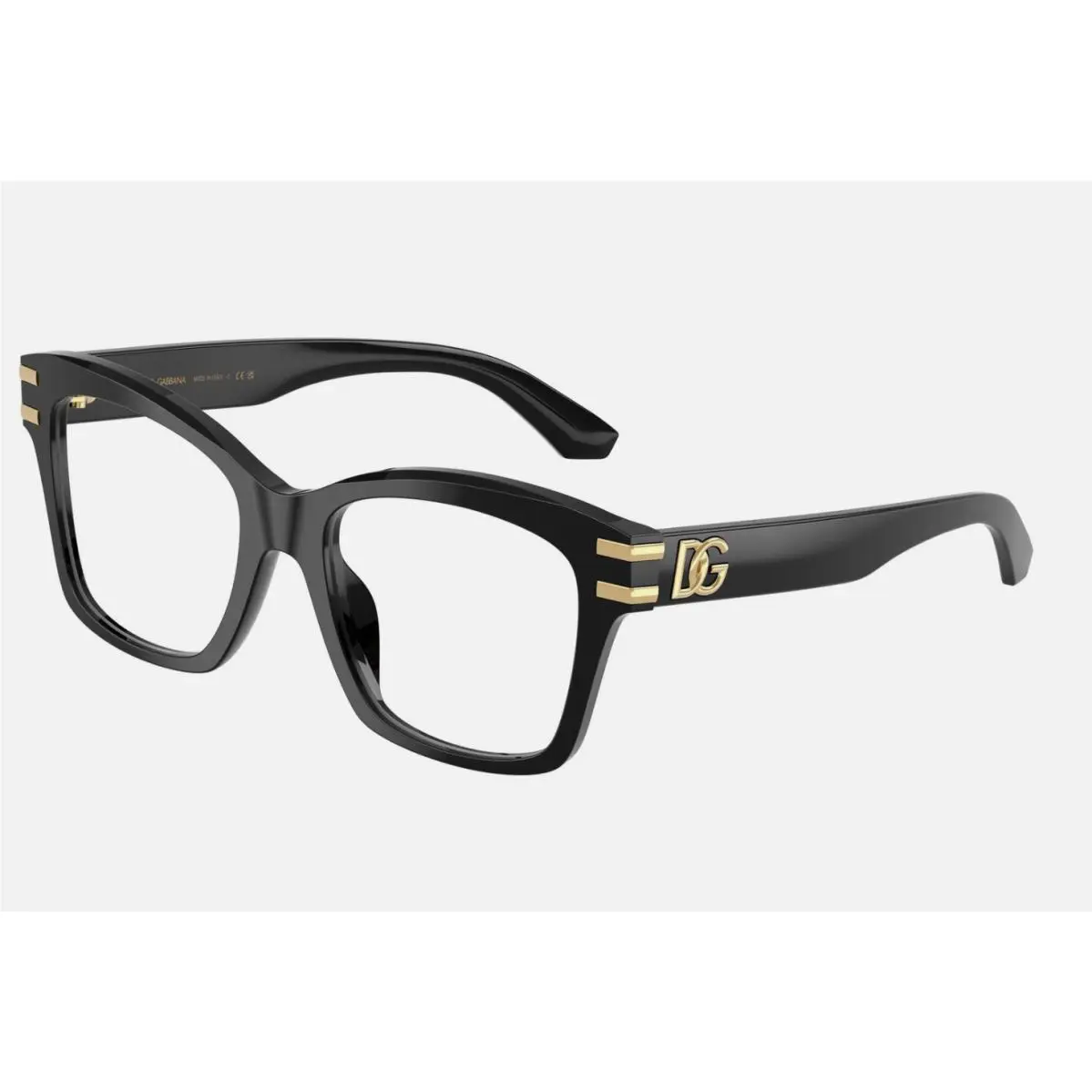 Dolce Gabbana Eyeglasses DG 3419 501 54-19 145 Shiny Black Gold Frames