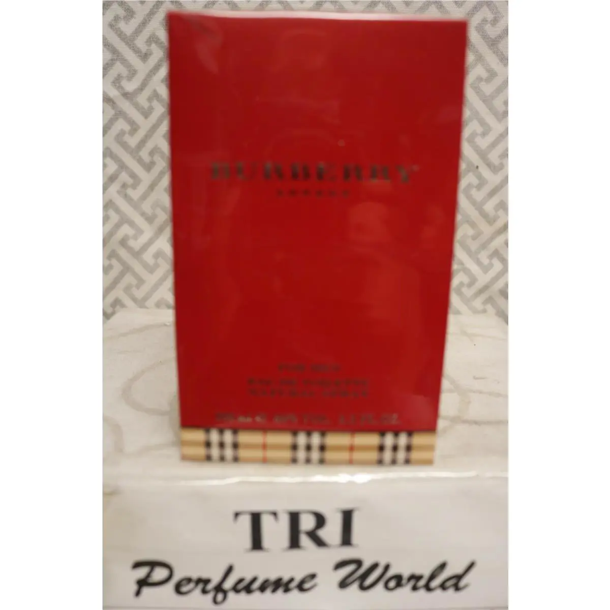 Burberry London For Men Red Box Eau de Toilette Spray 3.3 Oz. Vintage
