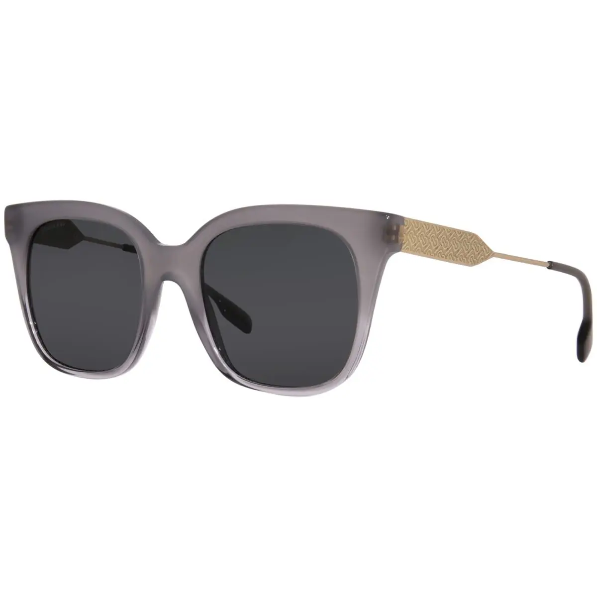 Burberry Evelyn B-4328 3910/87 Sunglasses Women`s Grey/grey Butterfly Shape 52mm - Frame: Gray, Lens: Gray