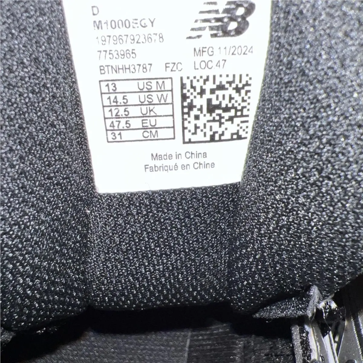 New Balance shoes - New Balance 1000 - M1000EGY - Black 5