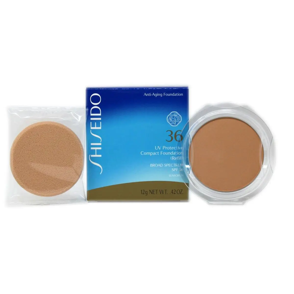 UV Protective Compact Foundation Refill Spf 36 - Fair Ivory SP90 by Shiseido