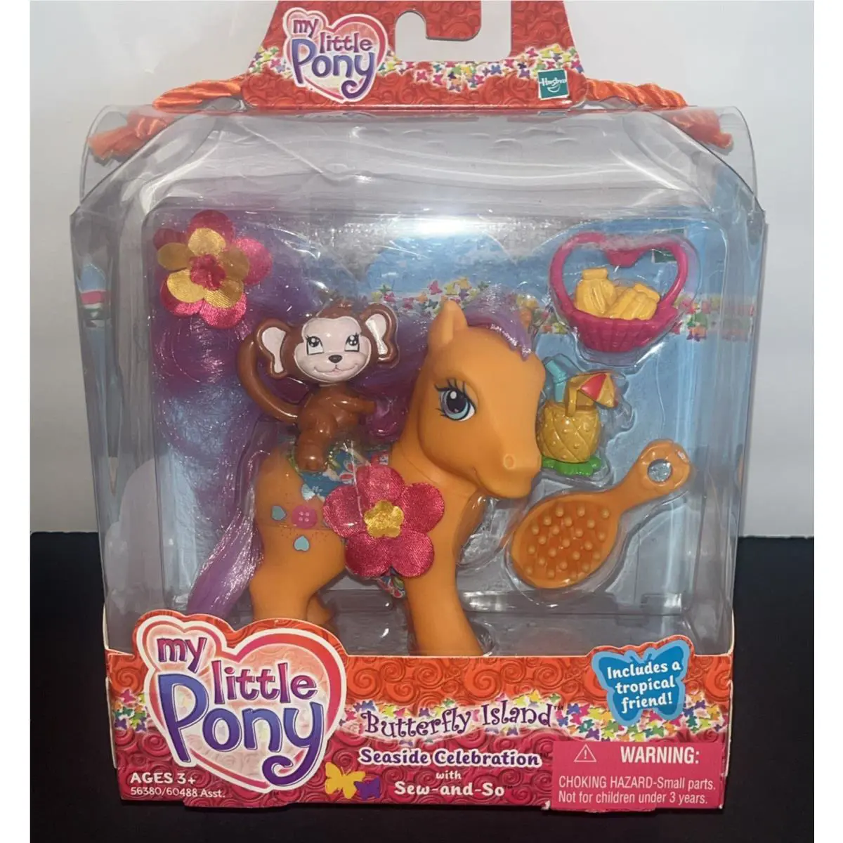 My Little Pony Seaside Celebration Play Set Sew-and-so Orange Monkey Food