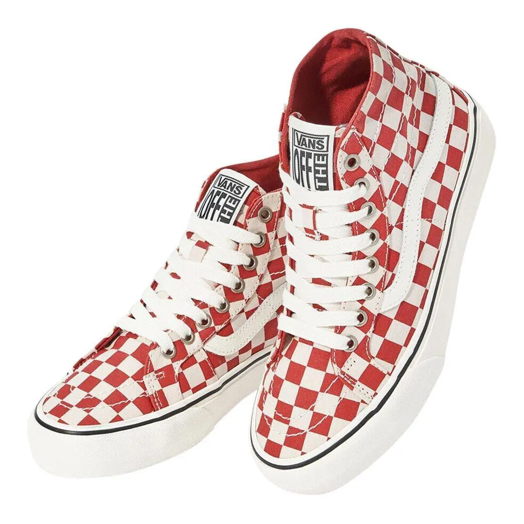 Vans shoes - VANS Sk8-Hi - Red/ White Checkered 8
