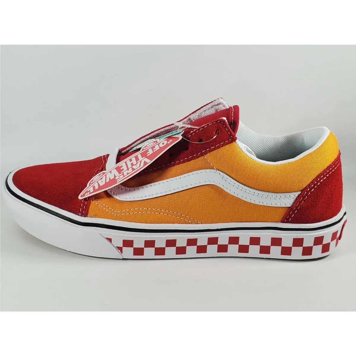 Vans shoes - Tape Mix ComfyCush Old Skool Checker - VN0A3WMAWX4 - Yellow/Red 0
