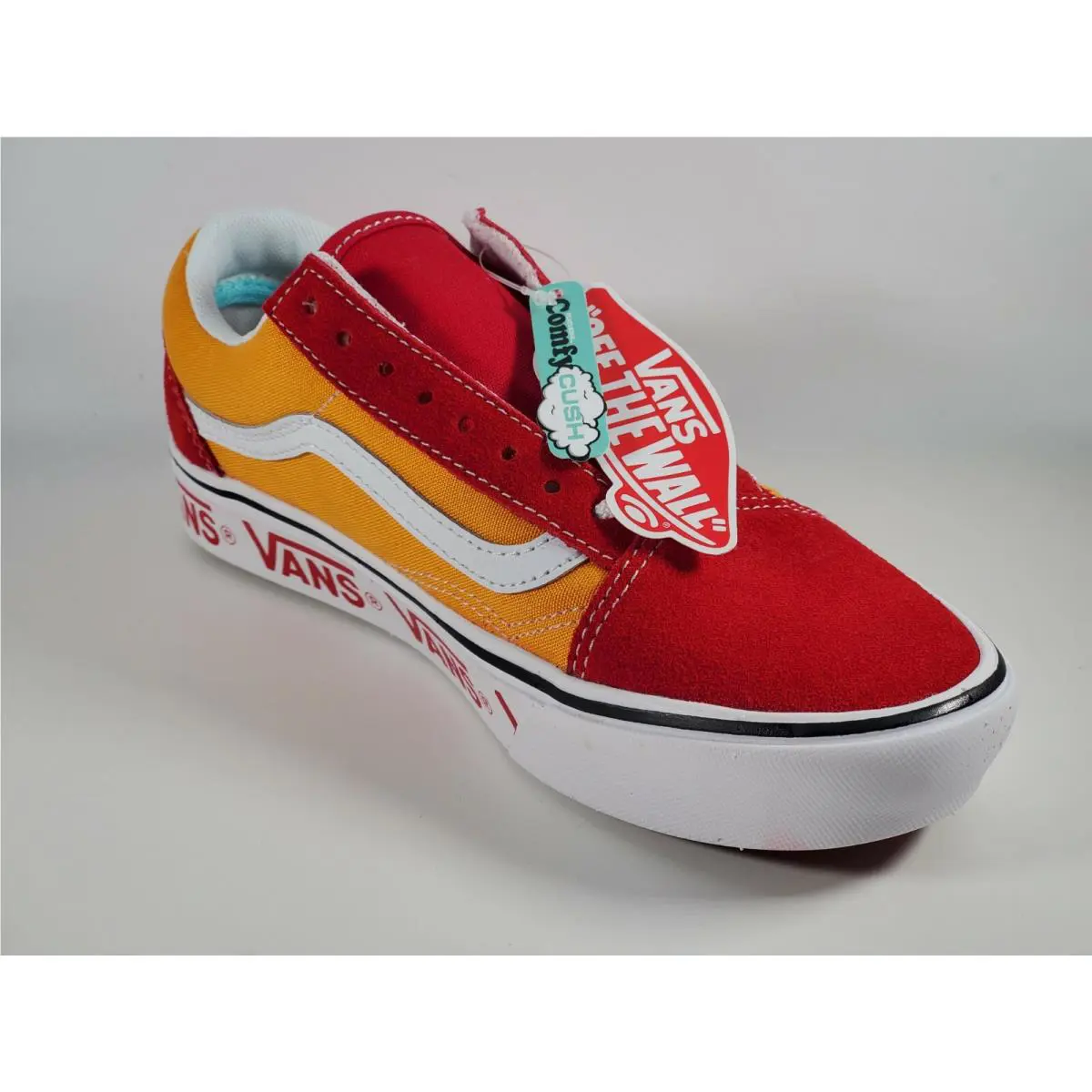 Vans shoes - Tape Mix ComfyCush Old Skool Checker - VN0A3WMAWX4 - Yellow/Red 1