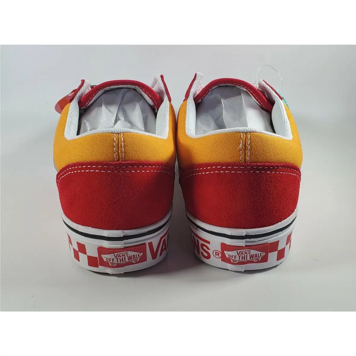 Vans shoes - Tape Mix ComfyCush Old Skool Checker - VN0A3WMAWX4 - Yellow/Red 2