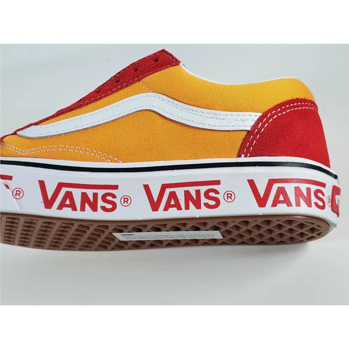 Vans shoes - Tape Mix ComfyCush Old Skool Checker - VN0A3WMAWX4 - Yellow/Red 6