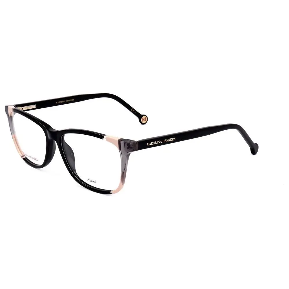 Carolina Herrera Women`s Square 53mm Eyeglasses Frames Black CH0066-KDX - Frame: Black