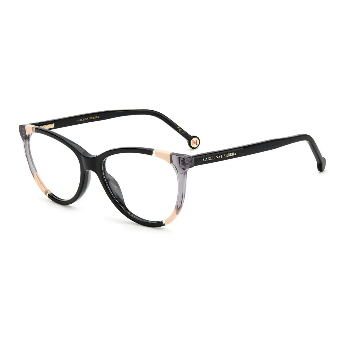 Carolina Herrera Women`s Cat-eye 55mm Eyeglasses Frames Black CH0064-KDX