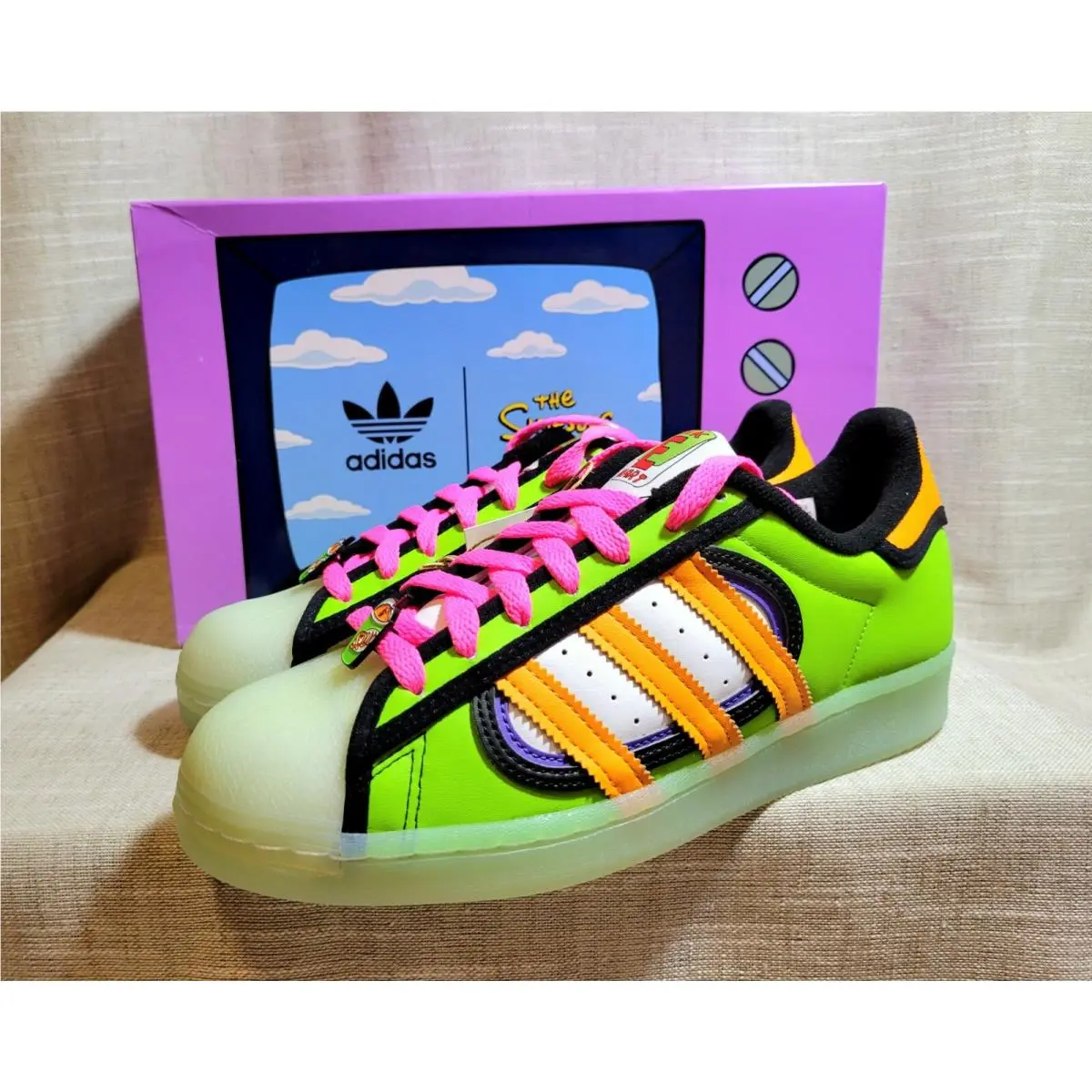 Adidas shoes - ADIDAS Superstar Simpsons Squishe - Superstar Simpsons Squishe - H05789 - Multicolor 8