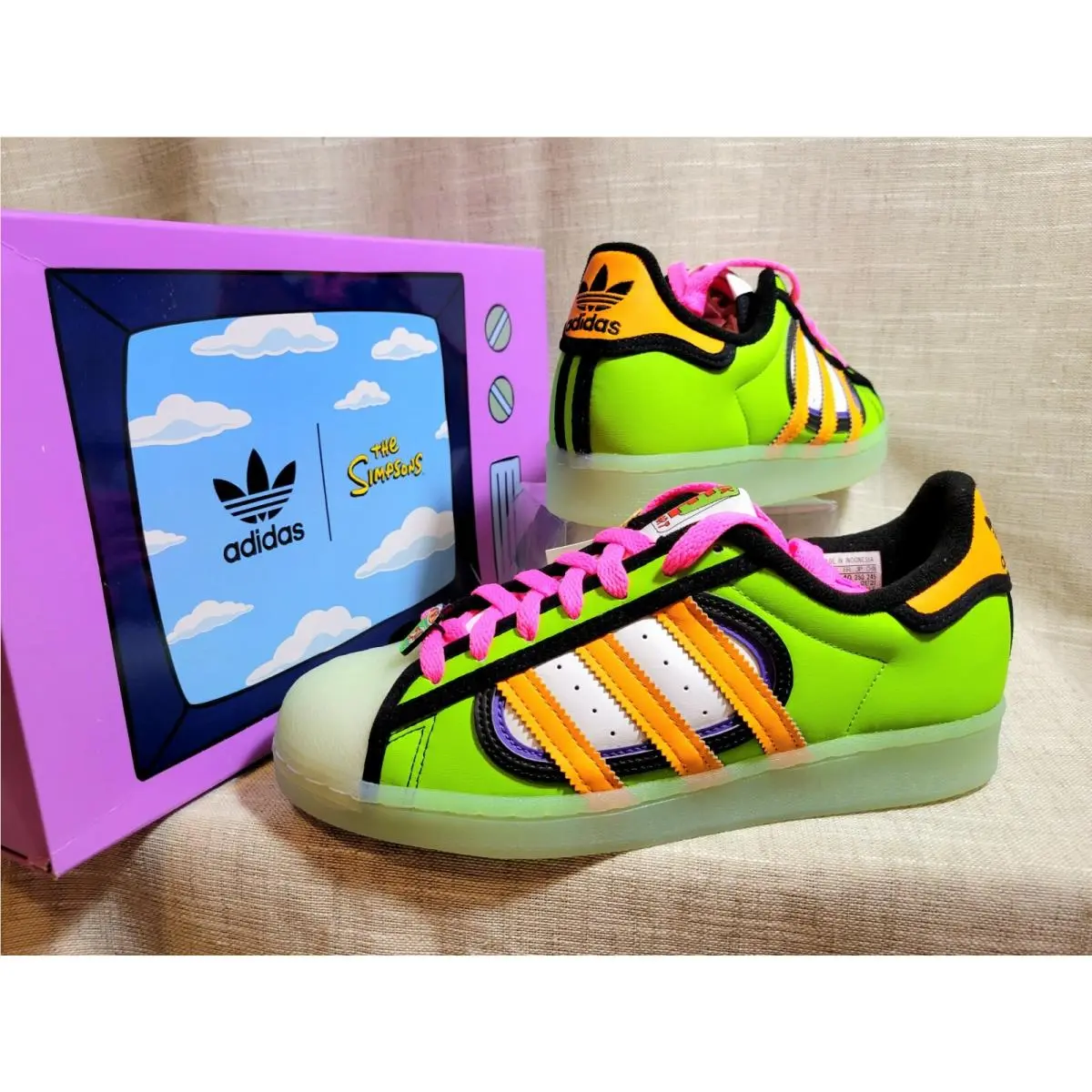Adidas shoes - ADIDAS Superstar Simpsons Squishe - Superstar Simpsons Squishe - H05789 - Multicolor 7