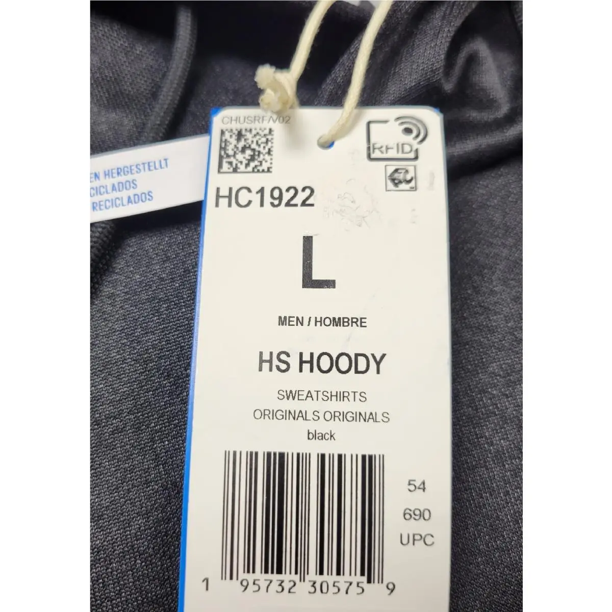 Adidas clothing - HC1922 - HC1922 - Black White 8