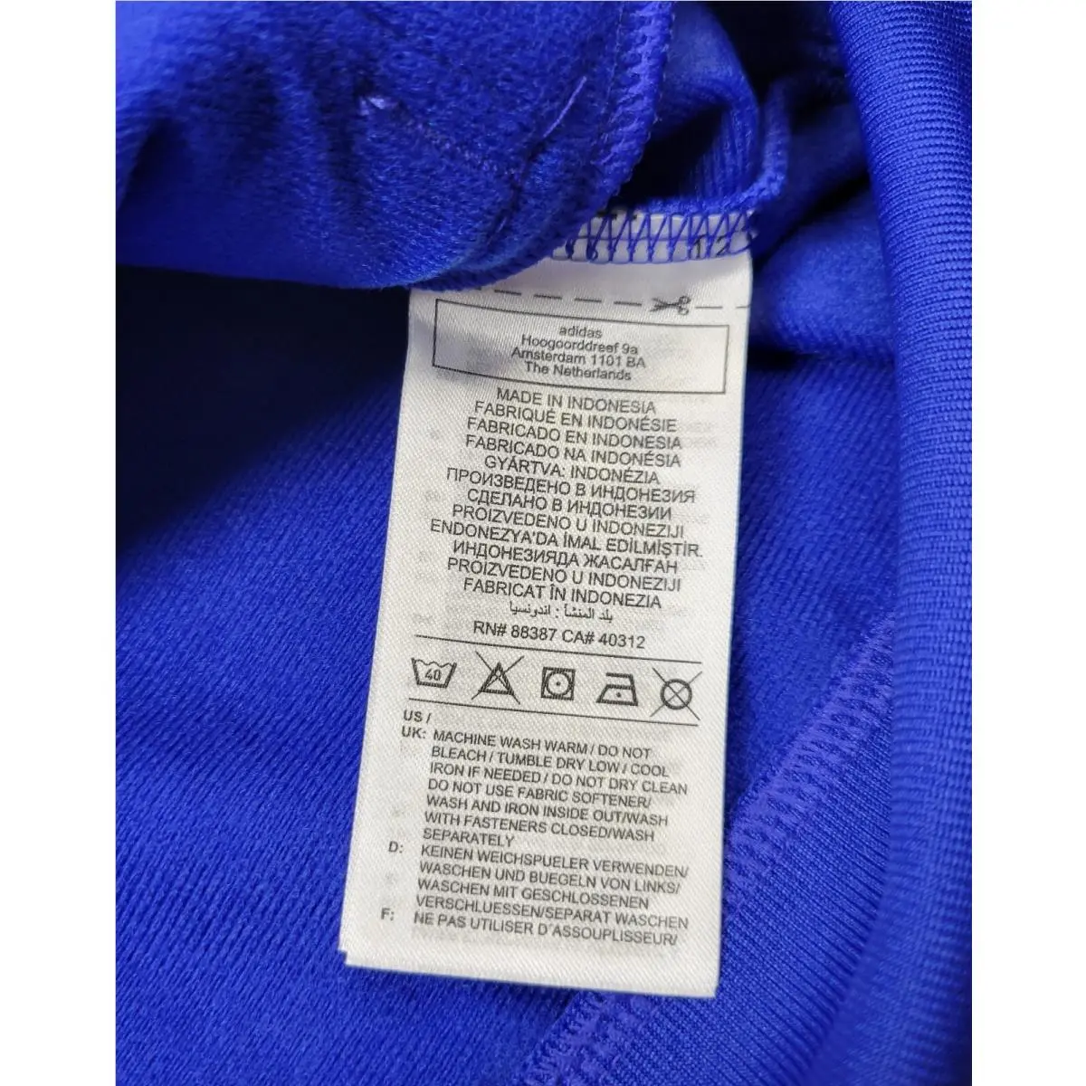 Adidas clothing - Blue Gray 39