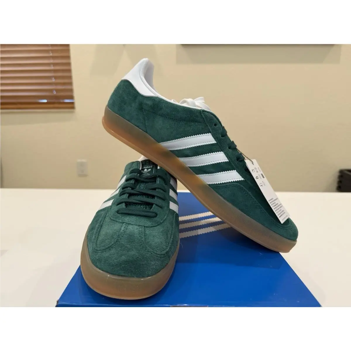 Adidas shoes - adidas Gazelle - Gazelle - JI2062 - Collegiate Green/Cloud White/Gum 9
