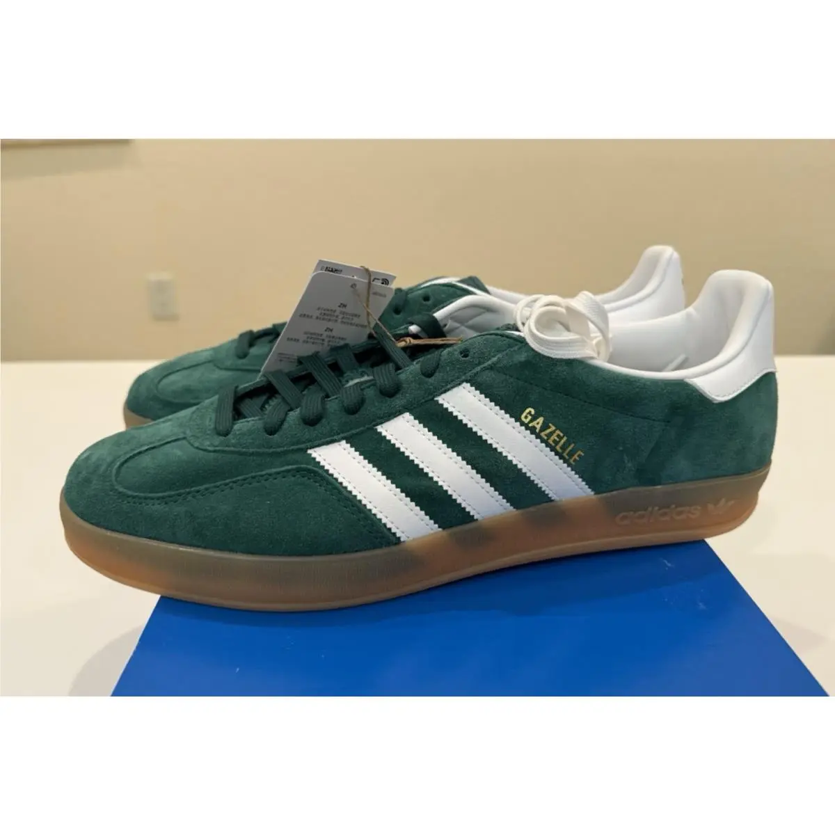 Adidas shoes - adidas Gazelle - Gazelle - JI2062 - Collegiate Green/Cloud White/Gum 5