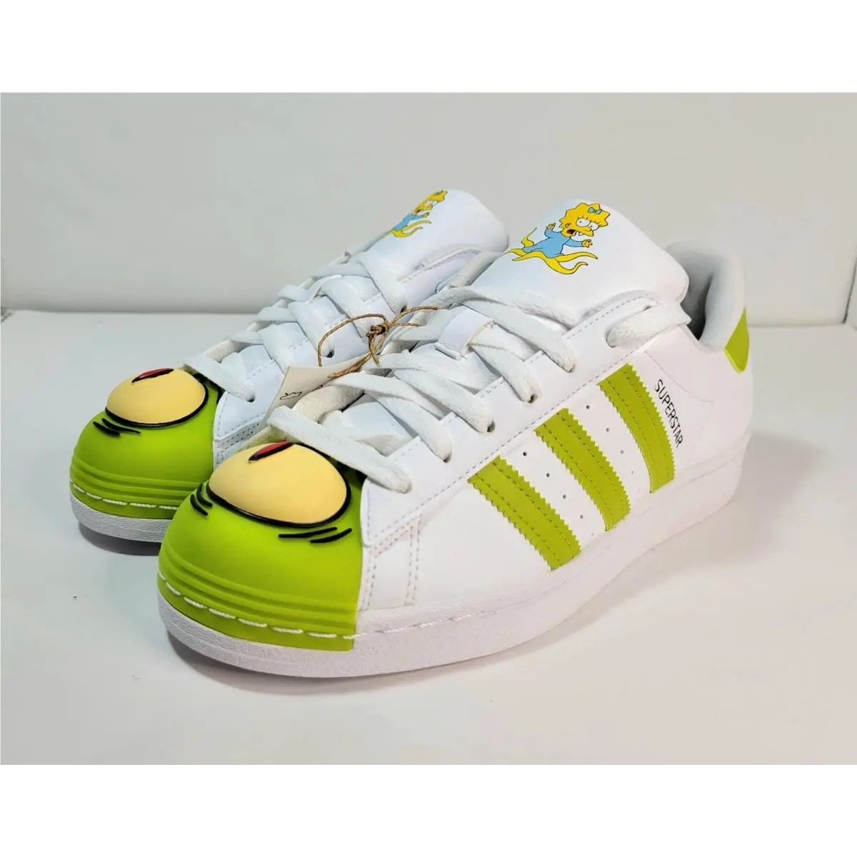 Adidas shoes - ADIDAS Superstar J The Simpsons - GY3321 - White Green 3