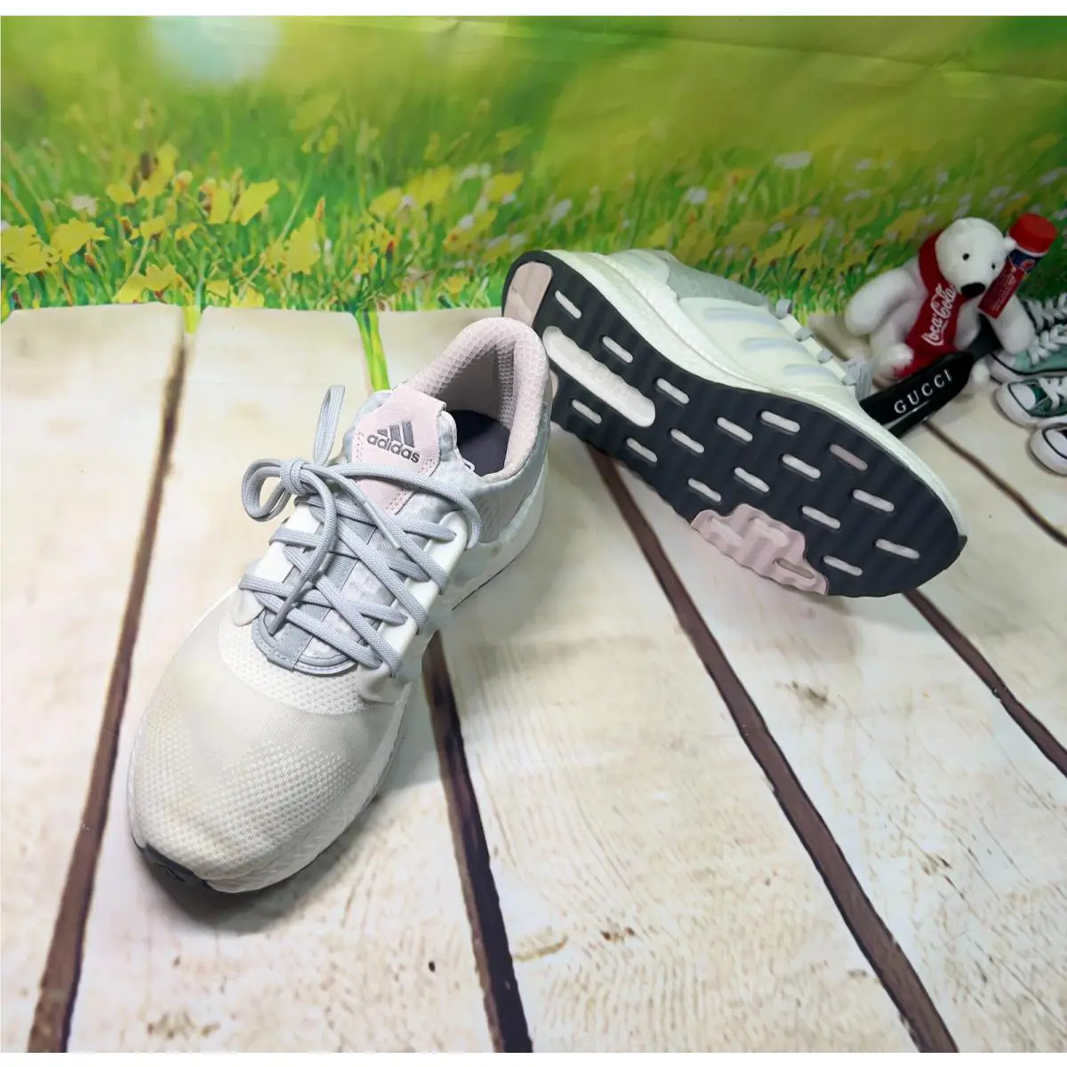 Adidas shoes - adidas X_PLRBOOST - ID0386 - Ivory/Grey Five/Putty Mouve 1