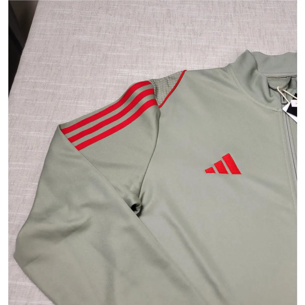 Adidas clothing - Adidas Tiro 23 Track Jacket - IA2070 - Gray Silver Red 1