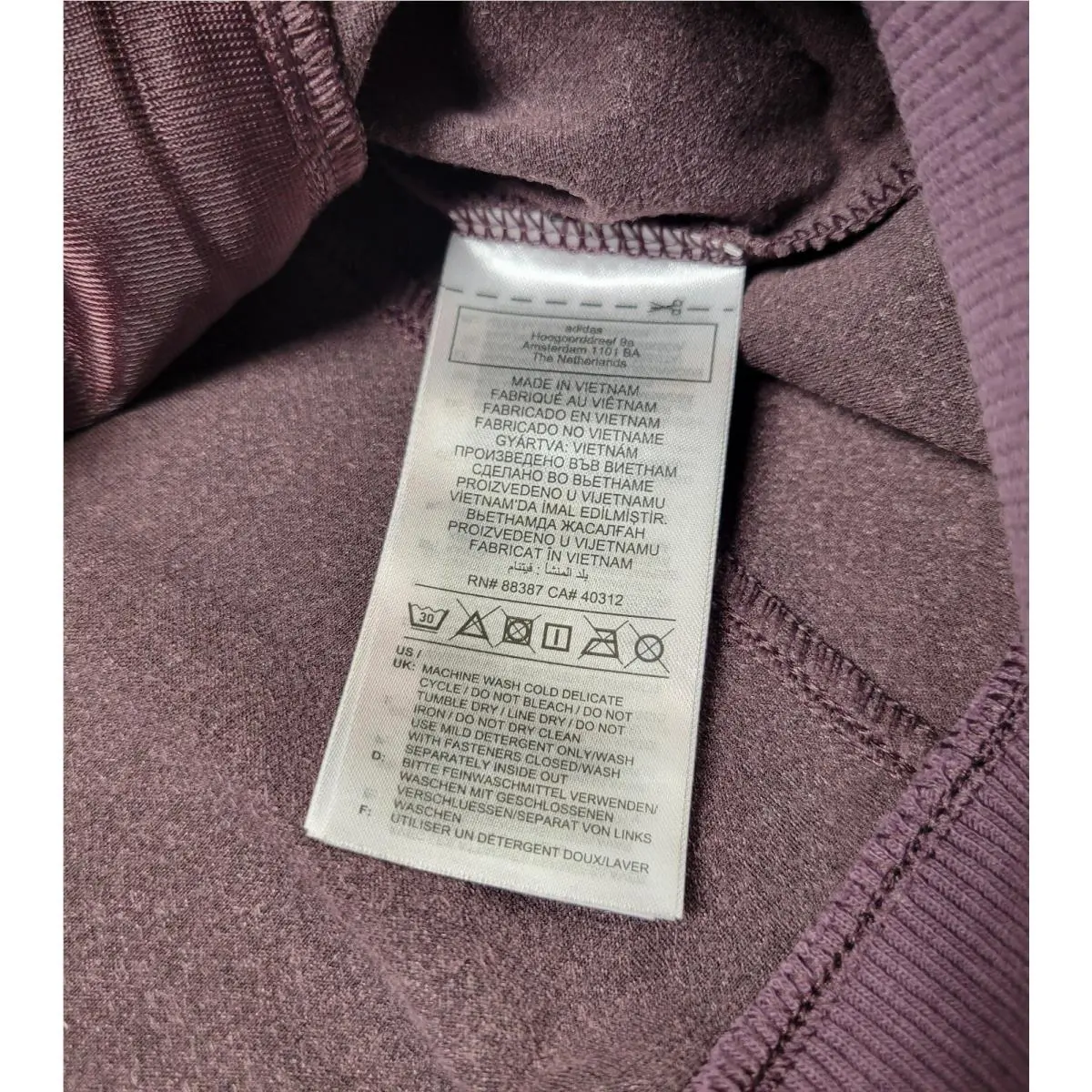 Adidas clothing - Adidas Originals Plush Track Jacket - HL9447 - Shadow Maroon Black 12