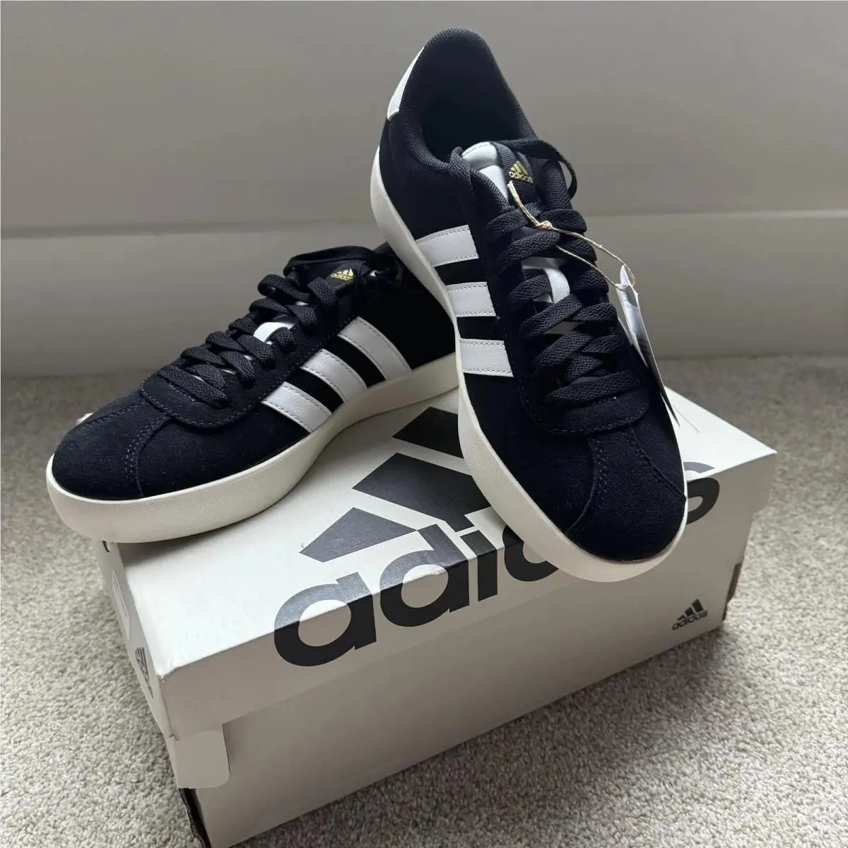 ID6279 Women`s Sneakers VL Court 3.0 Shoes Black/white Size 9.5 by Adidas