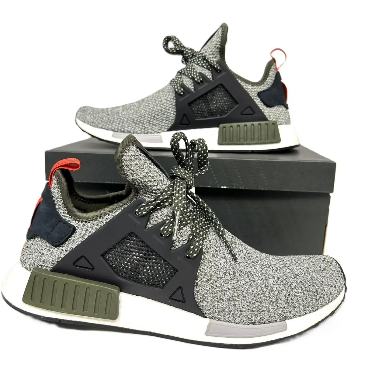 Size 7.5 - Adidas Nmd XR1 Primeknit Cargo Green Night Men`s CQ1954 EU Exclusive