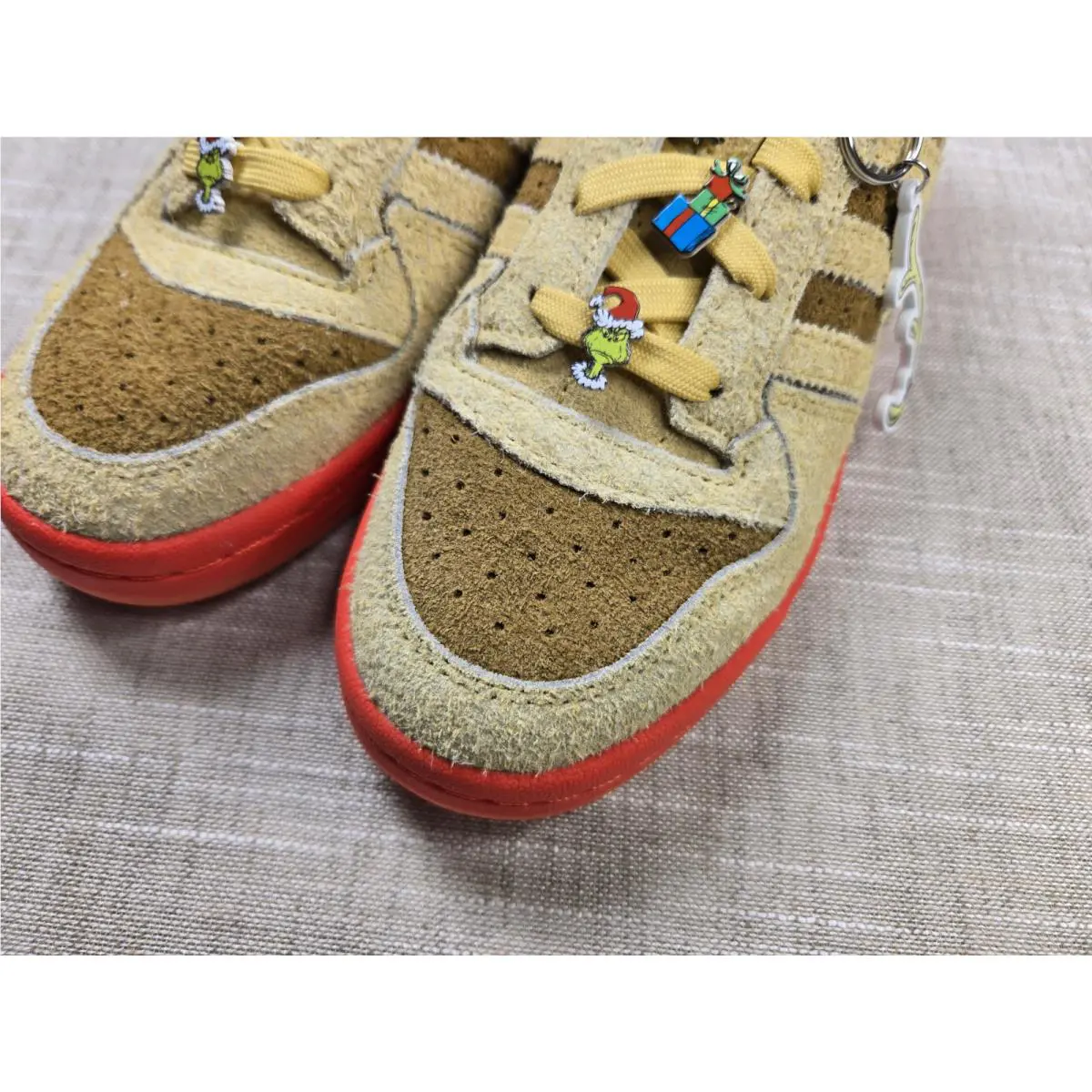 Adidas shoes - Adidas The Grinch Forum Low CL J Sneakers - IG7066 - Brown 9