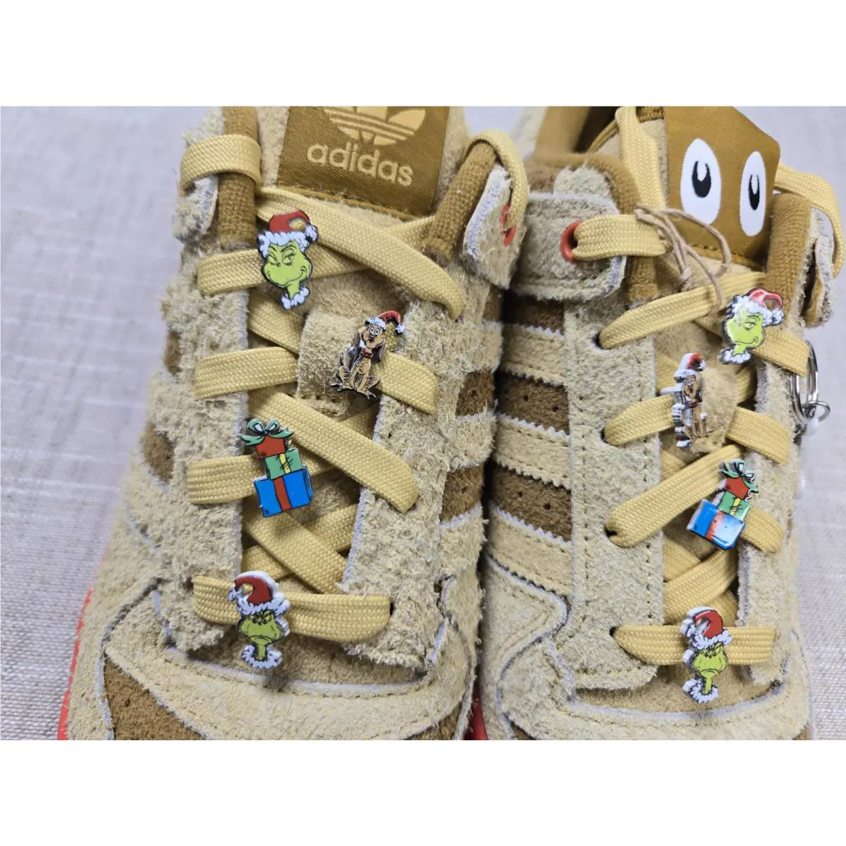 Adidas shoes - Adidas The Grinch Forum Low CL J Sneakers - IG7066 - Brown 5