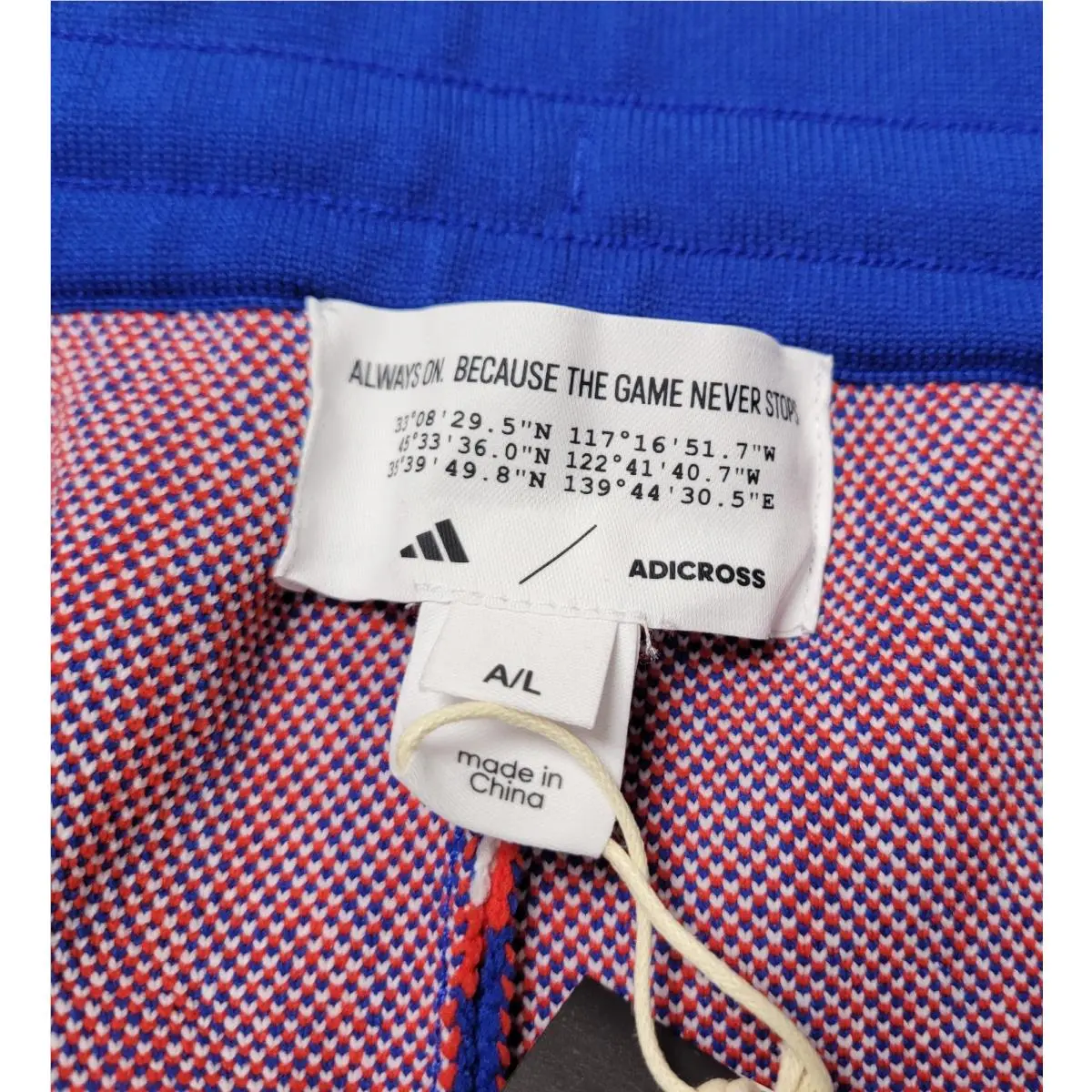 Adidas clothing - Adidas Adicross Primeknit Track Pants - IN9263 - Blue Red White 8