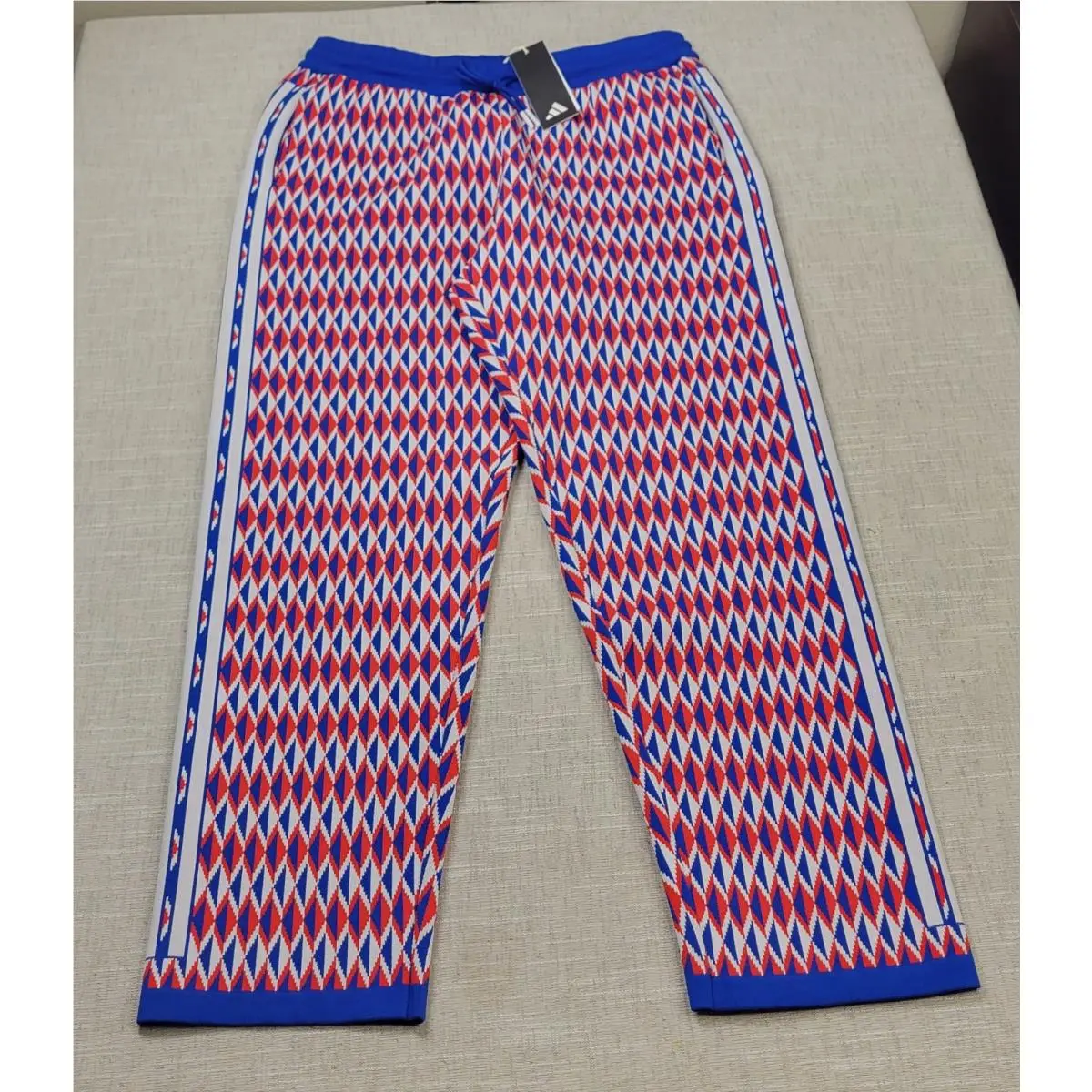 Adidas clothing - Adidas Adicross Primeknit Track Pants - IN9263 - Blue Red White 0