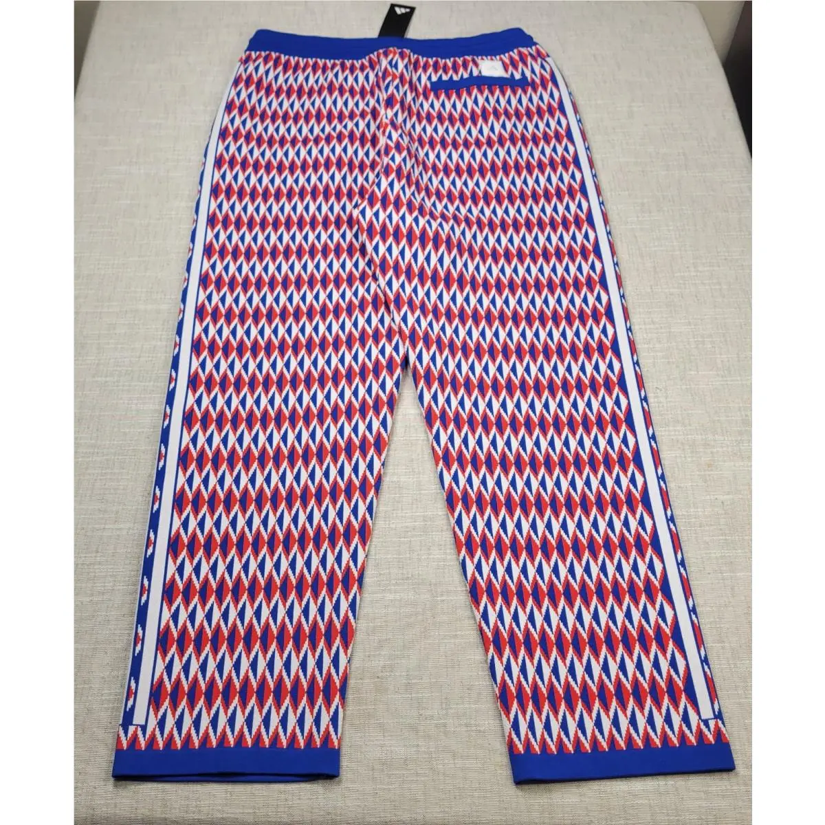 Adidas clothing - Adidas Adicross Primeknit Track Pants - IN9263 - Blue Red White 1