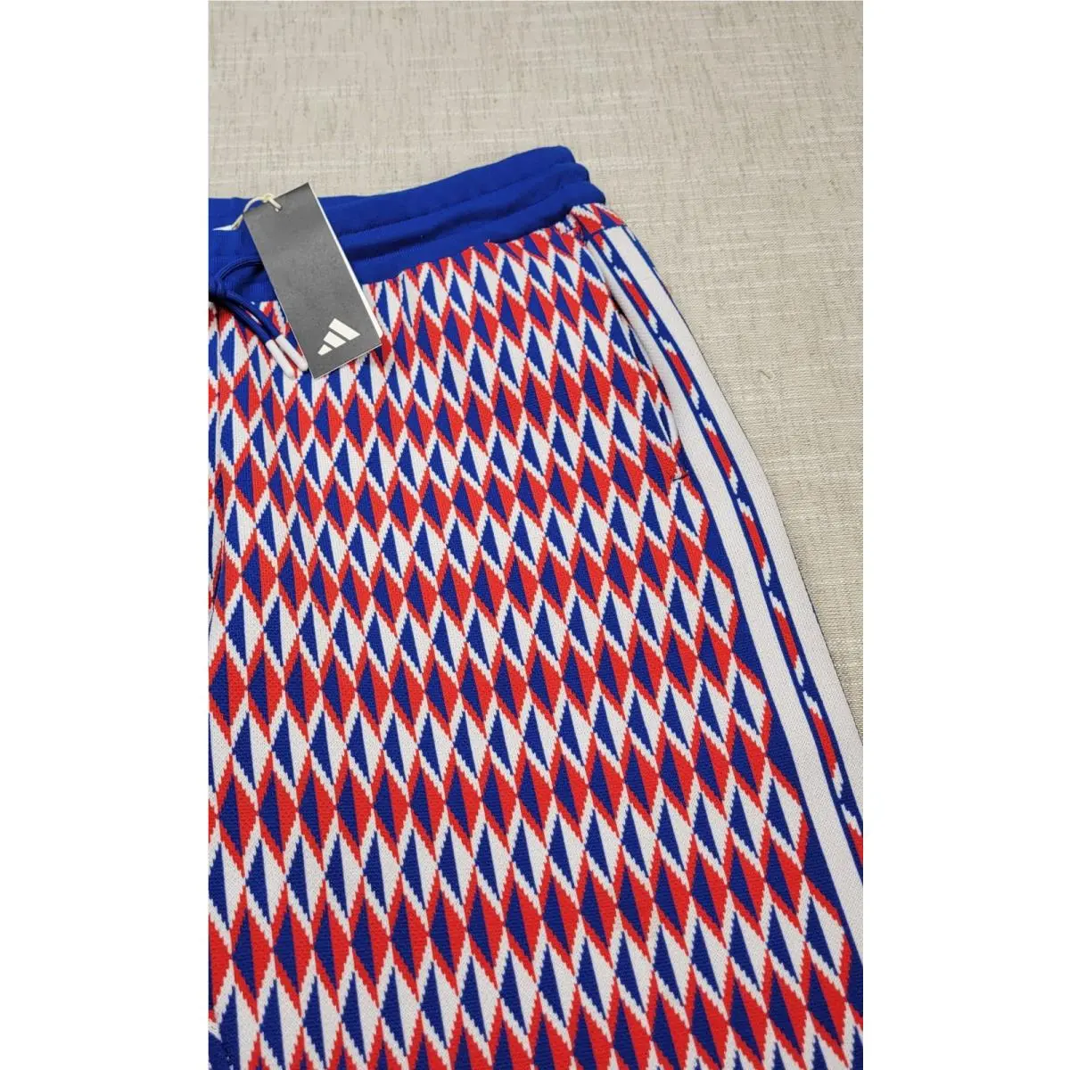 Adidas clothing - Adidas Adicross Primeknit Track Pants - IN9263 - Blue Red White 2