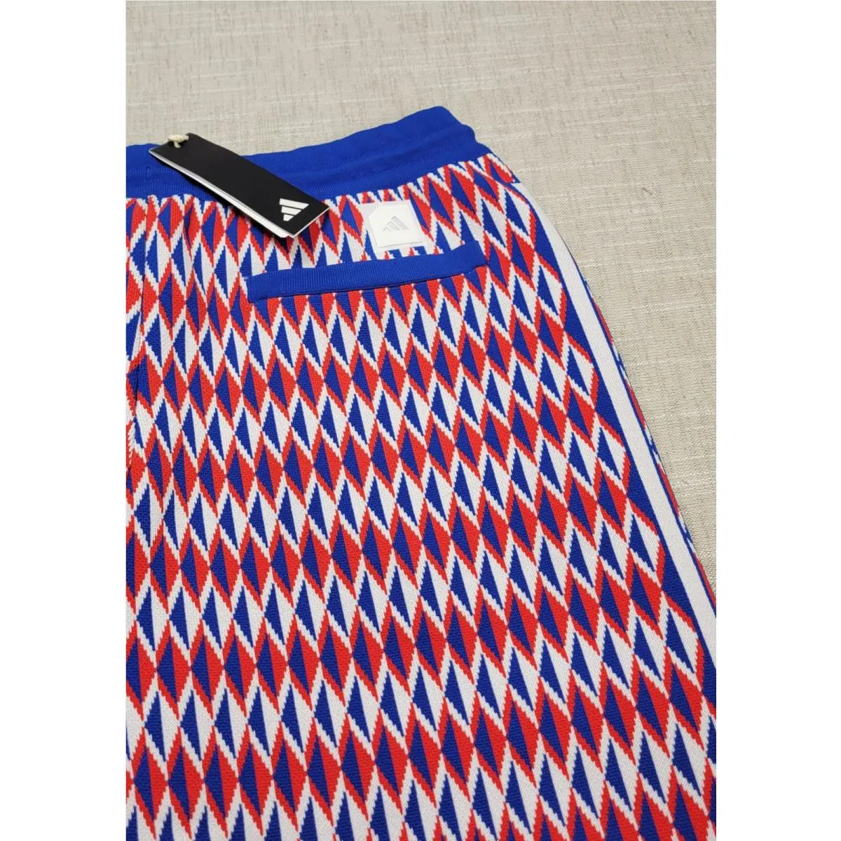 Adidas clothing - Adidas Adicross Primeknit Track Pants - IN9263 - Blue Red White 3