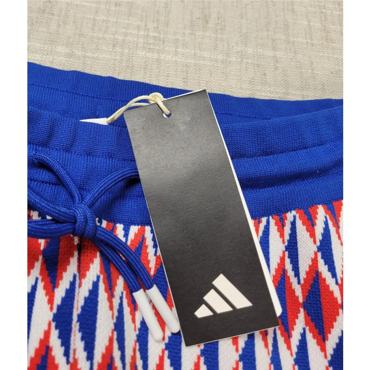 Adidas clothing - Adidas Adicross Primeknit Track Pants - IN9263 - Blue Red White 6