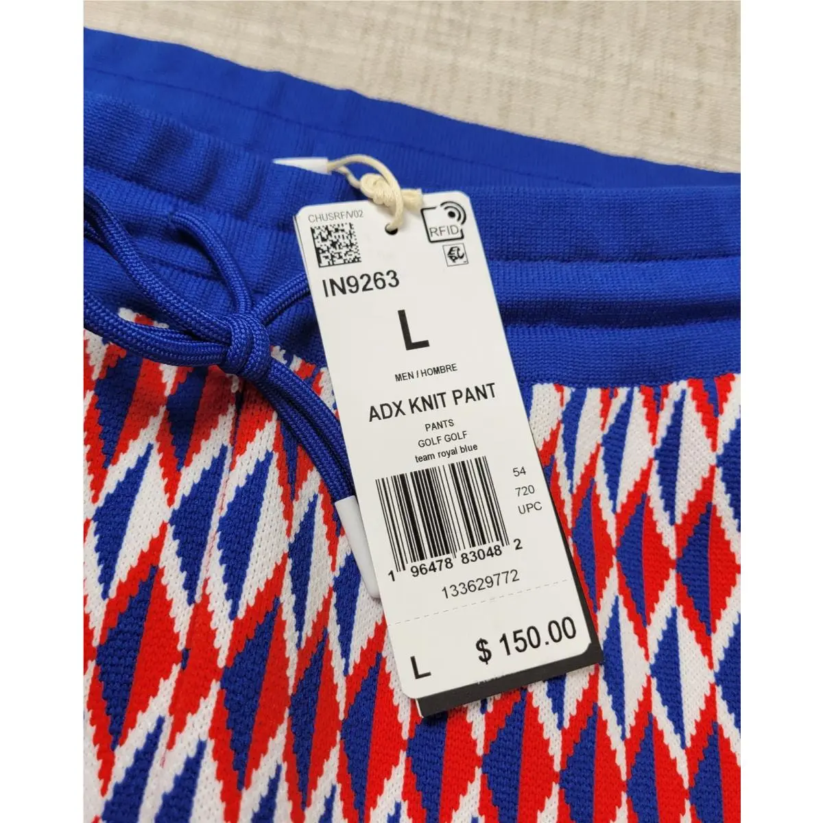Adidas clothing - Adidas Adicross Primeknit Track Pants - IN9263 - Blue Red White 7
