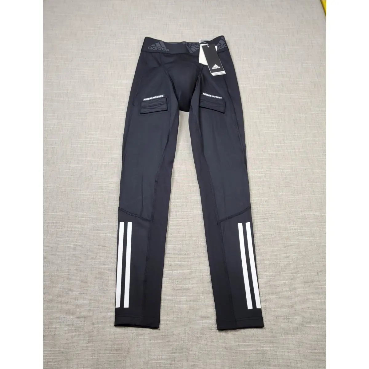 Adidas clothing - Adidas Alphaskin Hockey Pants - Alphaskin Hockey Pants - GQ9502 - Black White 0