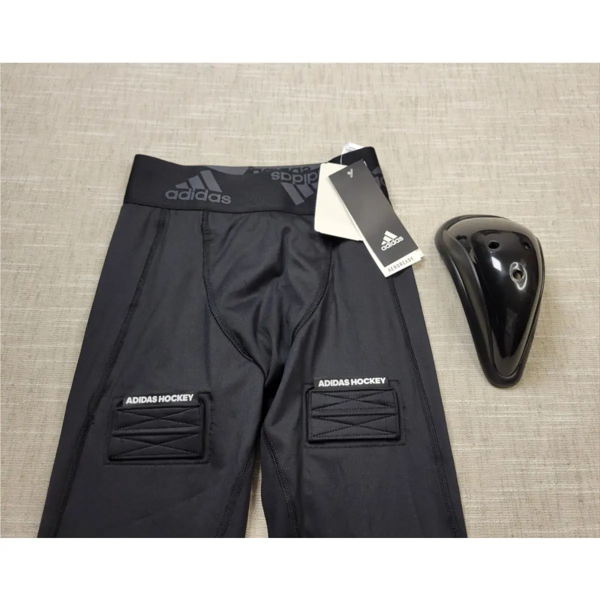 Adidas clothing - Adidas Alphaskin Hockey Pants - Alphaskin Hockey Pants - GQ9502 - Black White 3