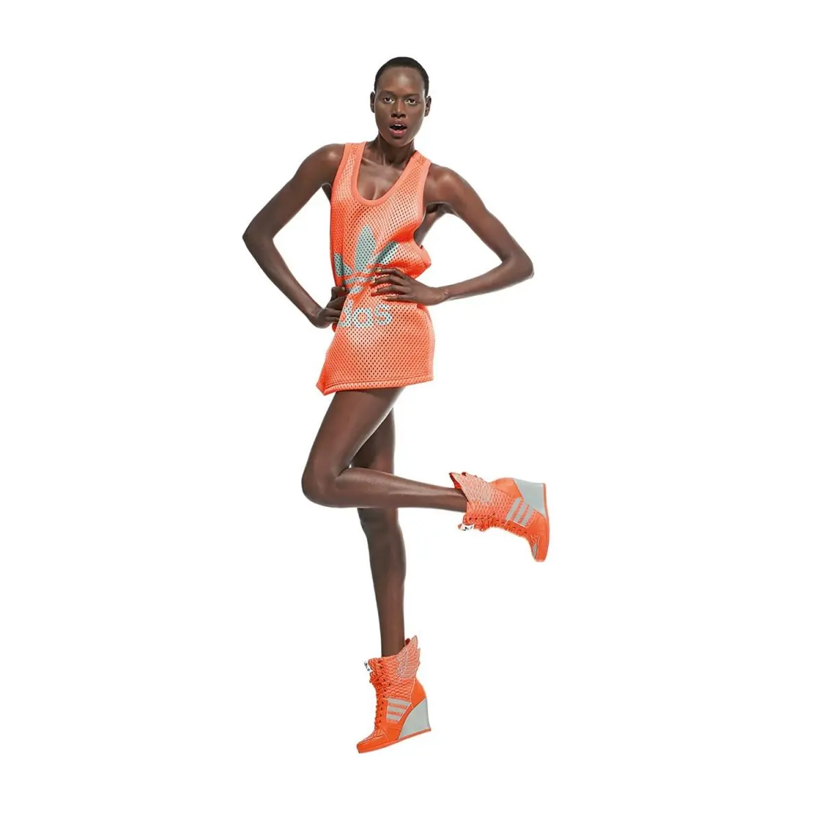 Adidas clothing - Adidas Originals Jeremy Scott - Originals Jeremy Scott - Orange (UPC: 887388811721) 1